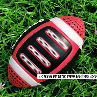 美式足球橄欖球，3/5/6/9號美式皮質橄欖球，兒童青少年成人適用，耐磨防滑訓練比賽橄欖球, 3-10歲3號美式軟皮紅色送氣針網兜, 1個