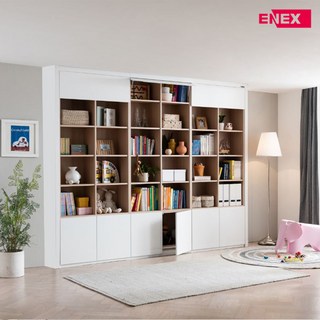 [에넥스]시그니처 서재형 붙박이장(하부도어형)180cm, 180cm