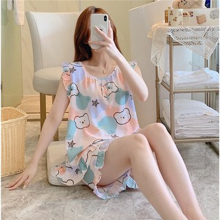 바바 냉감소재 아이스쿨 파자마 상하세트 홈웨어 인견 잠옷