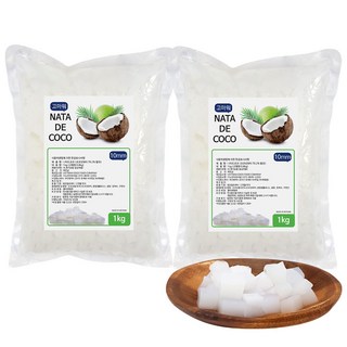 나타드코코 코코넛젤리 10mm 1kgx2개, 2개, 1kg
