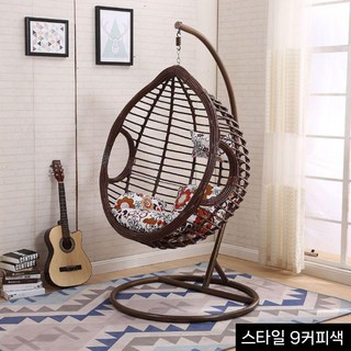 가정용해먹 라탄 야외 정원용 해먹 그네의자 발리스윙 곤돌라 의자 실내 그네, 3. 1인용플러스-카멜(넝쿨-팔찌 포함) 컬렉