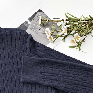 麻花針織長袖上衣 厚邊圓領毛衣 10色