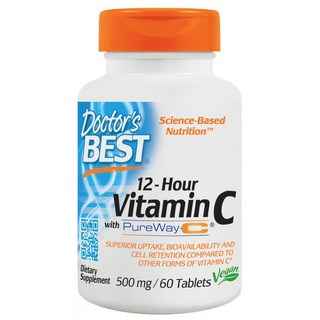 Doctor's BEST 12小時維他命C錠, 60顆, 1罐