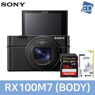 [소니정품] DSC-RX100M7 디지털카메라/RX100 VII + 샌디스크128GB/ED, DSC-RX100M7 바디
