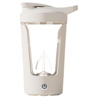 투데이리빙 0.4L 초강력 회전 전동 쉐이커 텀블러 머그컵 충전식 자동 회전 쉐이크 회오리 프로틴 믹서 스텐 커피 쉐이크컵, 1개, 400ml, R98583W(화이트