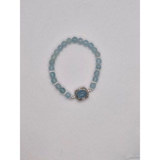 設計款海藍寶水晶手鍊 療癒能量飾品 情侶贈禮