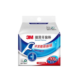 3M SF05 細滑牙線棒-單線補充包 400支入 牙線補充包 牙線, 3支, 1個