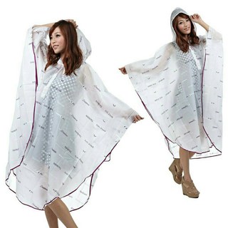 【周周生活 晴雨選品館】東伸 日系 斗篷式雨衣 白色半透明 小飛俠太空款 超輕成人雨衣 現貨快速出貨