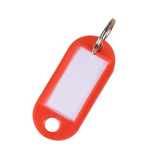 塑膠鑰匙牌 鑰匙圈吊牌 號碼牌 分類牌 行李吊牌, 鑰匙圈吊牌 紅/ 入, 1個