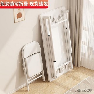 簡易電腦桌台式小戶型卧室桌子可摺疊桌子學生家用學習書桌出租屋, 【32MM加粗圓腿】暖白色120x60,平整桌面 順暢辦公