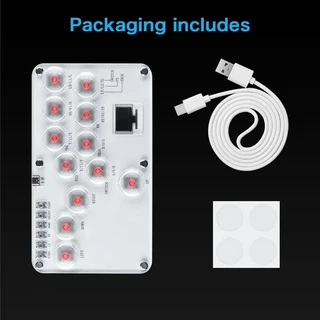 Hitbox 키보드 Haute42 조이스틱 아케이드 컨트롤러 PS4/PS3//스위치/스팀 XBOX 미니 파이트 PC, 01 Pro-Slient Red