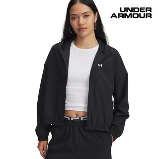 언더아머 여성 UA 라이벌 우븐 바람막이 방풍자켓 6004849-005 156257