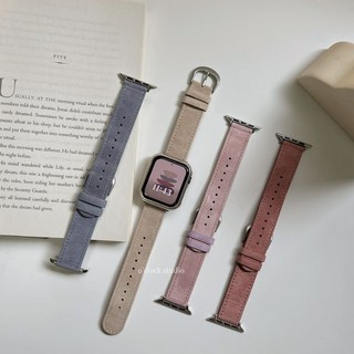 O'CLOCK STUDIO 莫蘭迪麂皮絨毛 Apple Watch 真皮錶帶, 1個