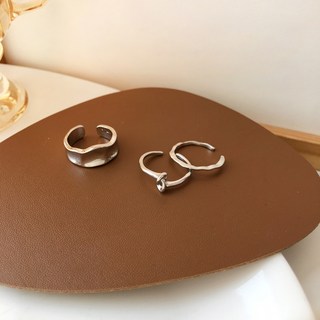 小橘朵朵生活館 韓版打結不規則三件套戒指 時尚搭配