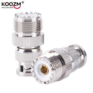 1pc BNC Male Plug To UHF SO239 PL-259 Female Jack RF Coaxial Adapter Cable Connector, 1개