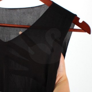 SS V넥 심리스나시 블랙 105 남성메리야스