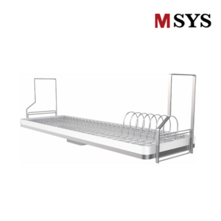 한샘 MSYS 엠시스 부착식 주방 모던 900 식기건조대 MKA-002 싱크대 선반 스텐 정리대, 1개, 화이트, 1단