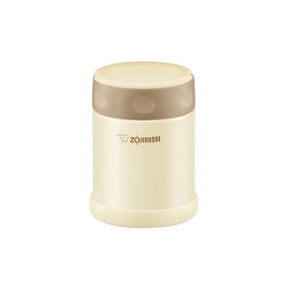 【ZOJIRUSHI象印】不鏽鋼真空燜燒杯 SW-EAE35 350ml 保溫保冷 廣口易清洗, 米色(CC), 1個