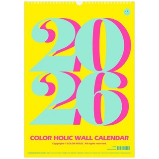 [하나북] 컬러홀릭 월 캘린더(벽걸이 달력)(2026), 상세 설명 참조