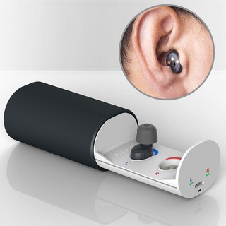 히어링에이블 아이리스10S 음성 소리 증폭기(보청 알고리즘 자가 청력검사 제습), 1세트, 제습 충전기 + 아이리스10S (우)