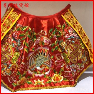 臺版土地公福德正神披風神袍，精緻刺繡單鶴衣圓壽字蝙蝠神像神明衣，客製化神明服飾