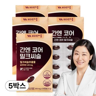 비타민마을 간엔 코어 밀크씨슬, 30정, 5개