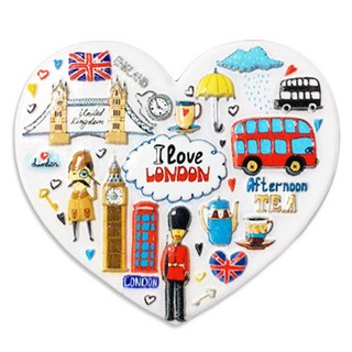 유로고 미국 몰디브 뉴욕 괌 하와이 캐나다 스위스 프라하 영국 런던 마그넷 마그네틱 냉장고자석, C.영국04.알럽런던