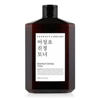 엑스트랙트라이브러리 어성초 진정 에센스 토너, 1개, 500ml