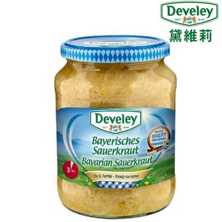 Develey 黛維莉 德國酸菜 720ml (固形量650g) 效期至2026年11月, 1個