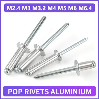 팝 리벳 알루미늄 돔 블라인드 M2.4 M3 M3.2 M4 M5 M6 M6.4 가구 자동차 항공기 용 생크 맨드릴 배기 풀 네일, M4 30PCS, 6mm