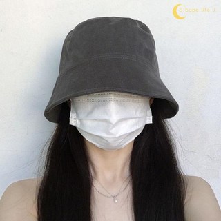漁夫帽女春秋夏季水桶帽 百搭遮臉遮陽防曬盆帽