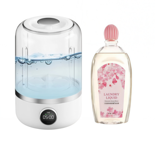 迷你無線洗衣機 便攜式洗衣器, 無線迷你洗衣機+櫻花香水洗衣精