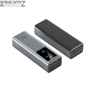 KBKXOZ 초고속 충전 100W 보조배터리 20000mAh 대용량 보조배터리고속충전 PD 3.1 고속 충전 3포트 보조베터리 휴대용 보조 배터리, 회색