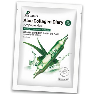 비아이펙트 알로에 콜라겐 앰플마스크팩 25ml 뷰티인아시아, 1개입, 100개