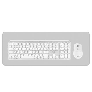 지클릭커 오피스프로 인체공학 펜타 무선 키보드 무소음 마우스 세트 WMK20 화이트 With PAD, 일반형, WHITE, 오피스프로 WMK20