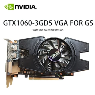 엔비디아 지포스 GTX 1060 6GD5 & VGA (GS 데스크탑 그래픽 카드) PCIE 3.0 HDMI 싱글 팬 지원, 01 1060 3GD5 VGA FOR GS