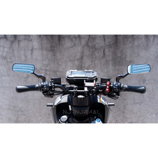 【NotNormal】短版後照鏡 帥哥鏡 俐落型 不卡手 視野清晰 JET 勁戰 SL DRG 曼巴 六代 SR, 1個, 鍍鉻鏡