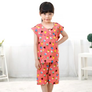 아동용 스위트콘 핑크 인견 잠옷 상하세트