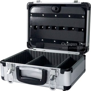 鋁製工具收納箱 小白鋁箱 鑽石紋/直角 4款尺寸可選 工具儀器收納, 1個, 422.300 特小白鋁箱