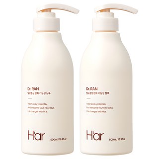하아르H'ar NEW 계란유래 단백질 샴푸 달걀샴푸, 2개, 500ml