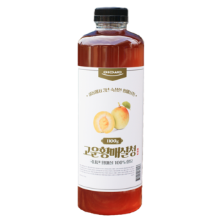 하동 3년 숙성 고운 황매실 청 1100g 매실 원액 액기스 엑기스 진액 무카페인 임산부, 1개, 1개입