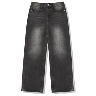 [쿠마르] (기모추가) 치리 벌룬 와이드 워싱 데님 팬츠4 Color [ULZD_0005]