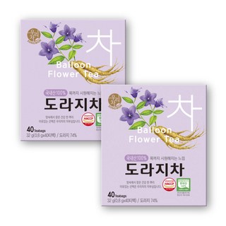 송원 우리차 도라지차 40T x 2개, 0.8g, 40개입