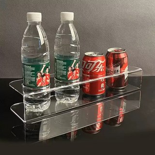 아크릴 음료보관대 매장 입구 컵 매대 받침대 투명 진열대, 4개 구멍(조리개 6.7)