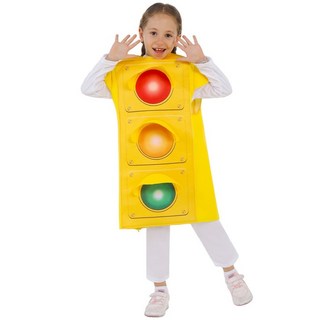 肥婆奶奶 兒童紅綠燈裝 萬聖節服裝 表演服裝 化裝舞會 紅綠燈套裝 變裝派對, 1個, 紅綠燈XL, 紅綠燈
