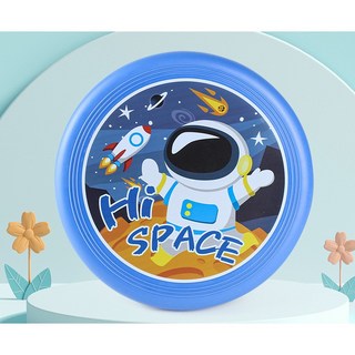台灣現貨 兒童軟膠飛盤 戶外玩具 親子互動 卡通飛盤, 1個, 兒童軟膠飛盤-太空人