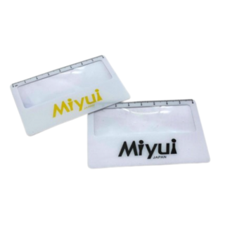 【日光優選】便攜式名片型放大鏡 /看書 /閱讀, 1個, 白色