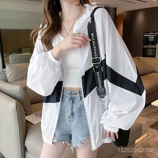 택배용 자외선 차단 의류 여성 외출 낚시 자외선 차단 의류 중장기 가을 코트 야외 봄가을 자외선 차단복 신상품, 흰색 대형 후크 자외선 차단 의류, M 제안 40.00 kg-50.00 kg