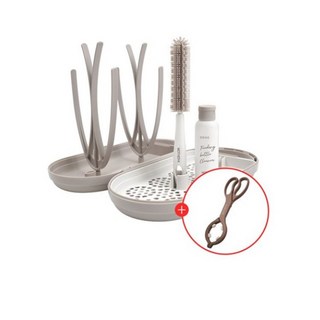 마더케이 젖병집게(코코아) 휴대용 젖병 건조대 세트, 1개