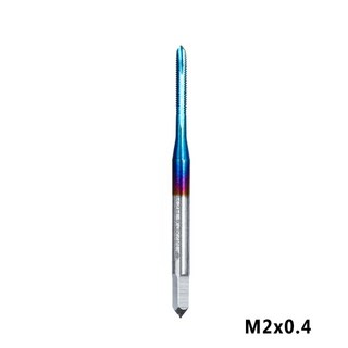 1pc M2-M6 나노 블루 코팅 나사 탭 고속 스틸 스트레이트 생크, 02 M2x0.4, 5pcs, 5개